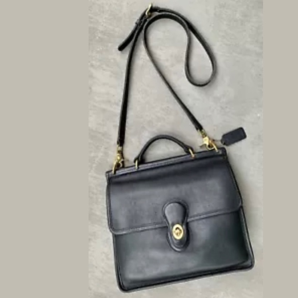 VTG Coach Leather “Willis” Messenger Bag/Satchel
